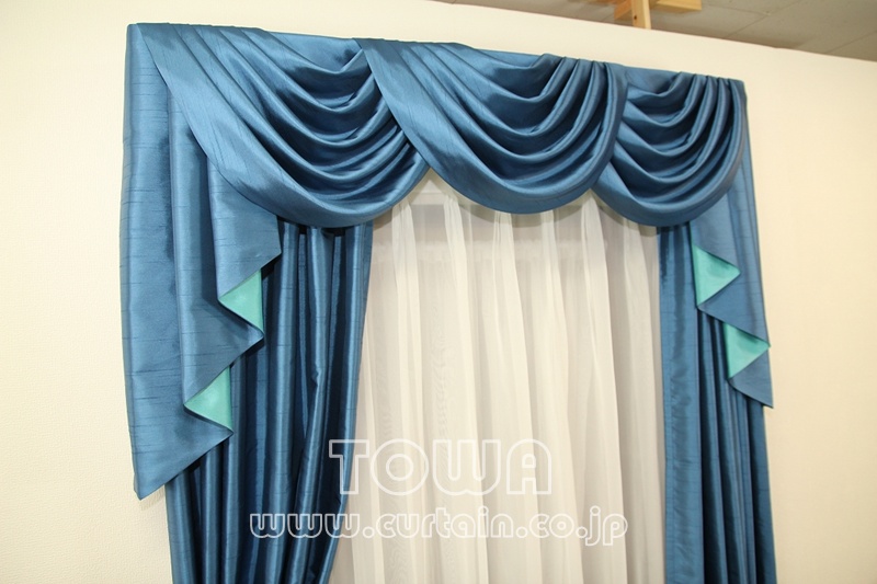 スワッグバランスにトリム♪。 - 素敵なカーテン - 埼玉のオーダー